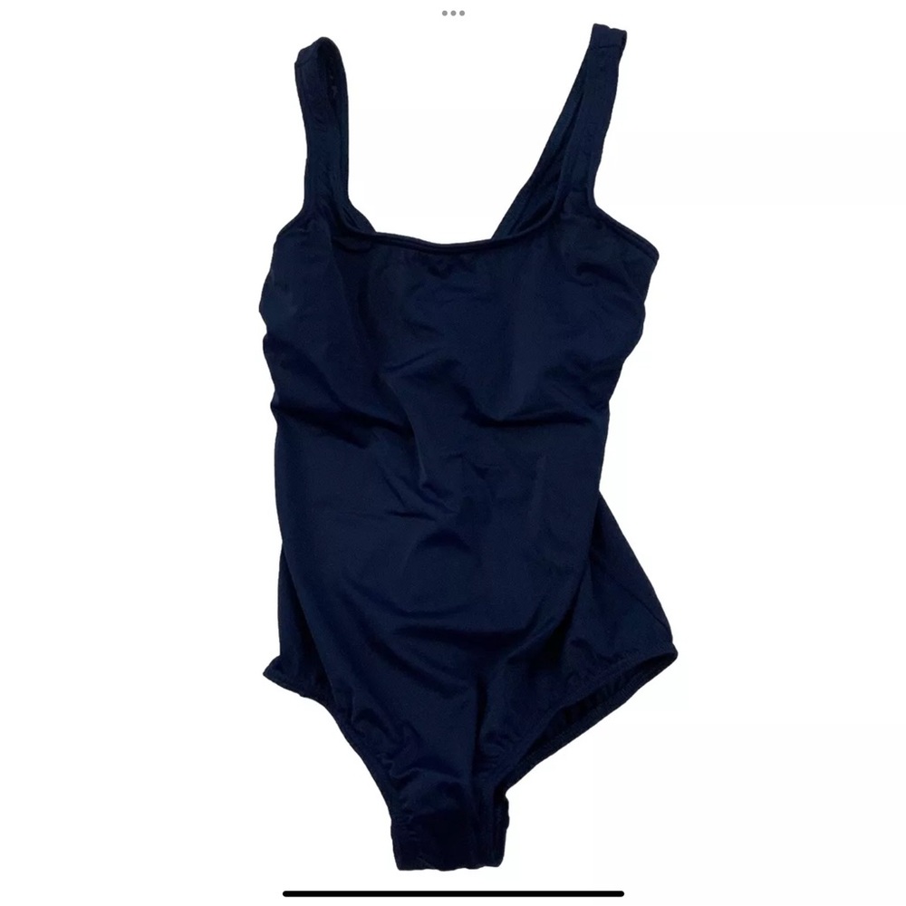 Lands’ End Womens Size 8 Navy Blue One Piece Swimsuit UPF 50 
New Without Tag